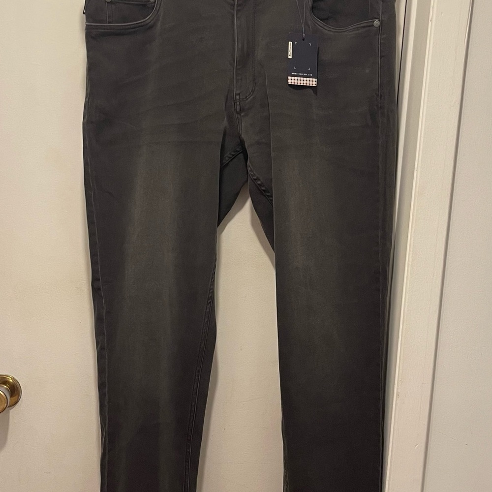 Men's Jeans.  Ben Sherman jeans 40w 34l straight fit faded black denim